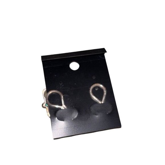 Vtg Silver Toned Textured Earrings w Clip-on Backs, Oversized Statement Retro - Picture 3 of 3